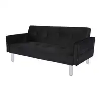 Brand New Bed Sofa with armrest available in black and grey