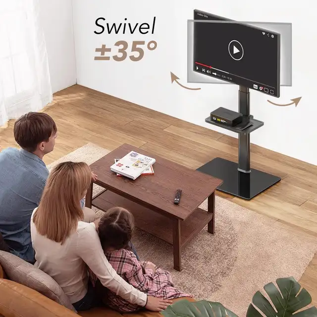 Universal Floor TV Stand with Mount 65 inch LCD, LED OLED tv in TVs in City of Toronto - Image 3