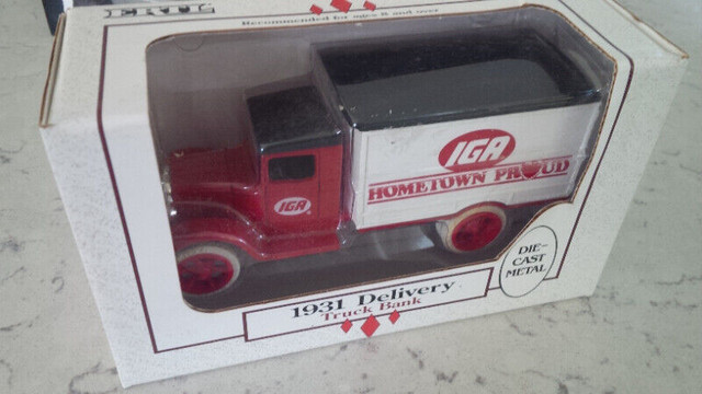 Die-Cast ERTL IGA Hometown Proud 1931 Delivery Truck Bank, NIB in Arts & Collectibles in Stratford