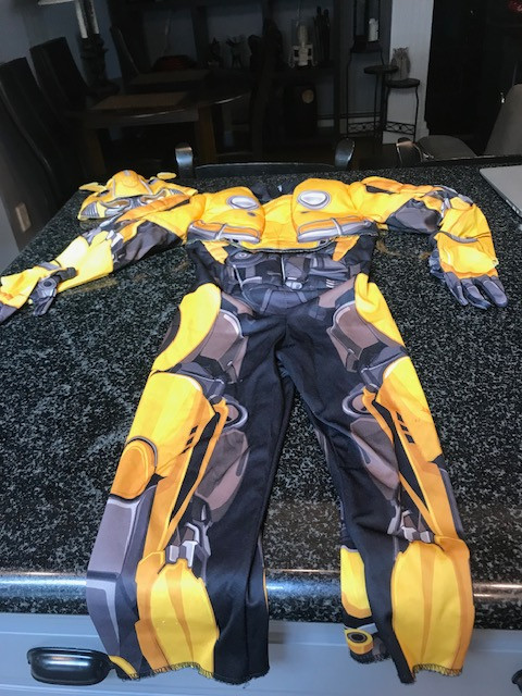 BumbleBee Suit ( padded ) Complete- Size 4-5T ( Slight Wear ) in Kids & Youth in City of Halifax