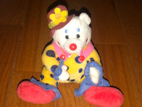 Vintage Ty Beanie Baby Juggles the Clown Bear - Rare- Retired 6"