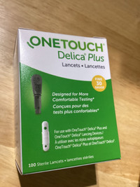 one touch 100 lancets, sealed box