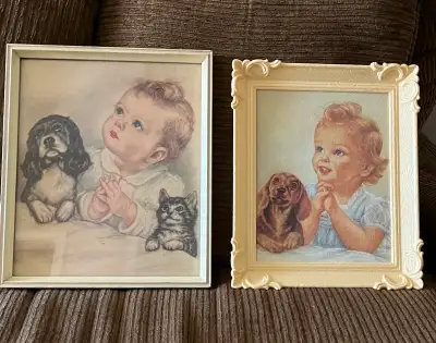 Vintage Pictures for babies room, View more