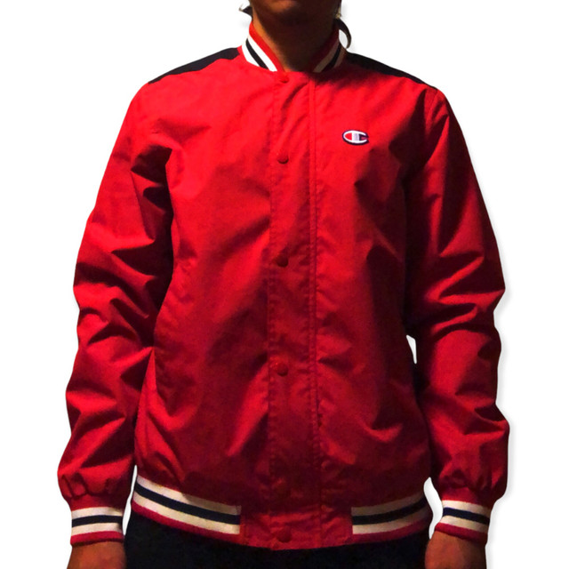 Supreme/Champion Warm-Up Jacket SS14 (Red/Black) in Men's in City of Toronto - Image 3