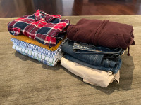 American Eagle wardrobe - shirts, hoodie, jeans, pants