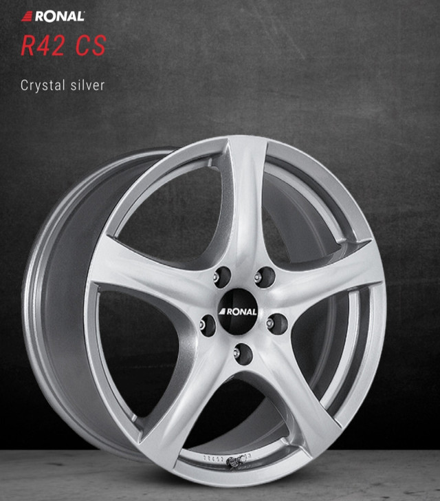RIMS 4 RONAL R42 CS SIZE 245/45R18 W 4 MICHELIN WINTER TIRES in Tires & Rims in Gatineau - Image 2