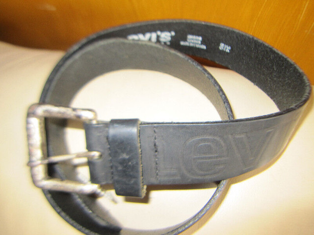 Levis Leather Belt and Brass Buckle Rare Made In USA Vintage