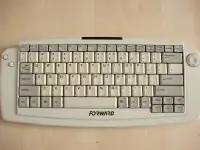 Vintage Retro Beige PS2 Wireless Keyboard and track pad combo