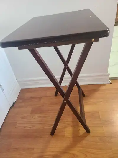 4 Wooden Folding Tables – Good Condition, View more