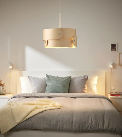 Lampe suspension IKEA Sodakra bois bouleau scandinave, View more
