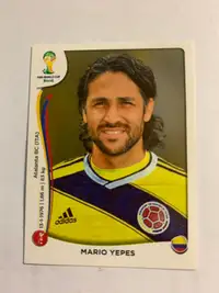 2014 Panini FIFA World Cup Stickers Brazil M.YEPES #187 COLOMBIA