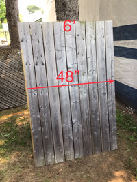 Large 6 foot pressure treated wood gate