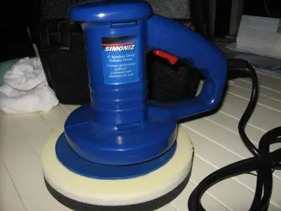 Cireuse et polisseuse orbitale Simoniz à mouvement aléatoire de 8 po. 3800 t/min. Avec accessoires :...