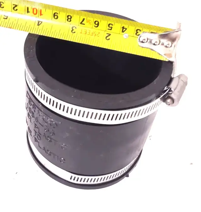 FERNCO 3" Plastic to Cast Iron Adjustable PVC Coupling in Patio & Garden Furniture in Kitchener / Waterloo - Image 2