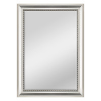 MCS Silver Beaded Rectangular Wall Mirror, 30 x 42 Inch, NEW