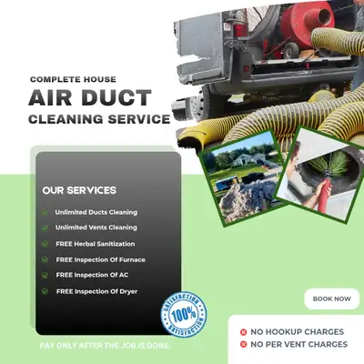 Unlimited Ducts and Furnace Cleaning - $149, View more