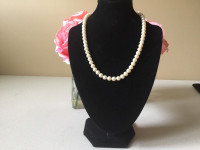 JAPAN FAUX PEARLS NECKLACE 16”