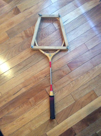 Retro Spalding Badminton Racket & Press