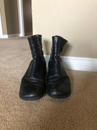 Black Leather Dress Boots