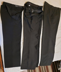 $40 OBO - 4 Men's Black Dress Pants - Sizes: 1x16, 2x18, 1x30W