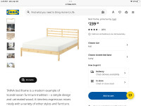 IKEA Tarva Bedframe - full size