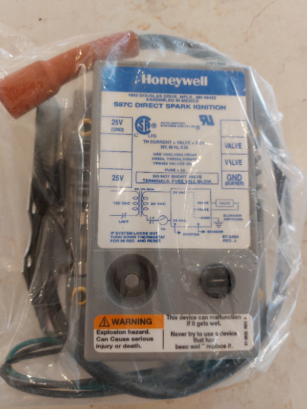 Honeywell S87C Direct Spark Furnace ignition module kit New in Heating, Cooling & Air in Peterborough - Image 4