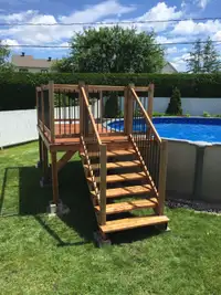Deck piscine 6/8 grandeur standard RBQ:8100-9656-21