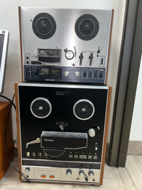  Two Vintage reel to reel tape recorders