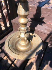 5’8” tall brass oil lamp for sale
