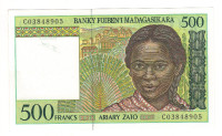 PAPIER MONNAIE « Madagascar  500 Francs  ND- 1994