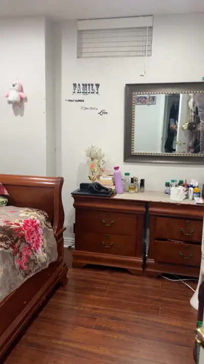 Private room available for one female tenant starting October 1 in a 3 bedroom basement. Location: 3...