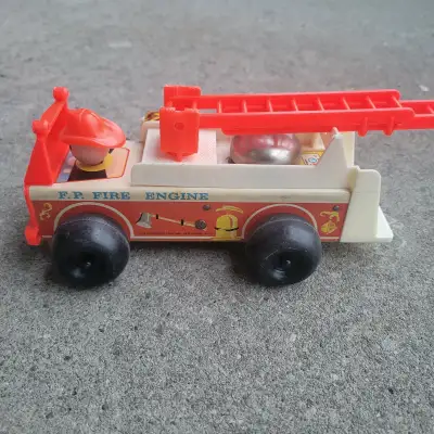 Fisher-Price vintage toy Fire Engine Truck, View more
