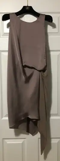 Asymmetrical Brown Dress