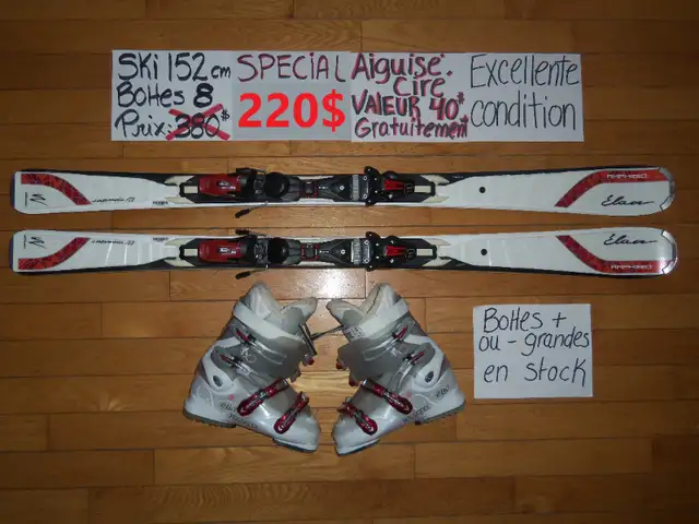 Équipements de ski alpin twin tip et titanium 146 150 154 cm in Ski in Granby - Image 6