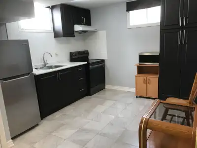 1 bedroom basement apartment available for rent