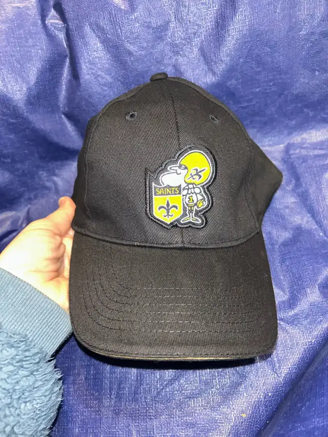 Vintage New Orleans Saints Hat Men Black 47 Brand NFL Strap Back in Men's in Winnipeg - Image 2