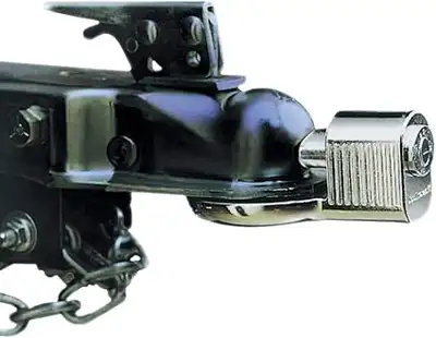 Master Lock Trailer Hitch Lock, Fits 1-7/8 in., 2 in., and Most 2-5/16 in. Trailer Couplers, Weather...