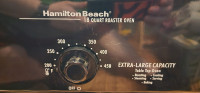 Hamilton Beach 18 quart roaster oven with buffet pans
