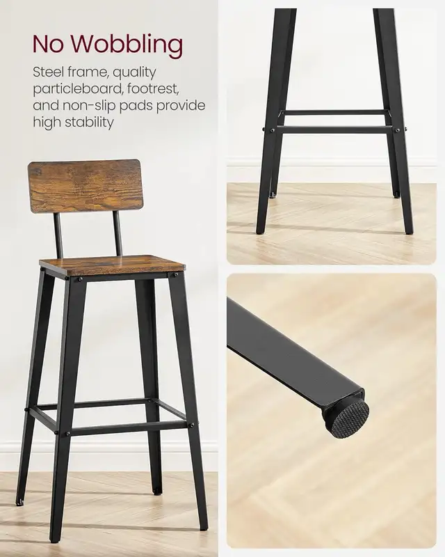 Bar Stool, Bar Height Stool, Tall Bar Stools with Back in Chairs & Recliners in Markham / York Region - Image 4