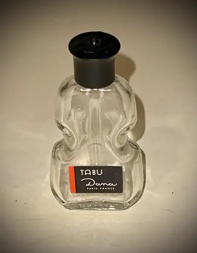 VINTAGE PERFUME PARFUM VIOLIN CELLO FIDDLE BOTTLE Height: 2-7/8" TALL MINIATURE TABU BY DANA VERY GO...
