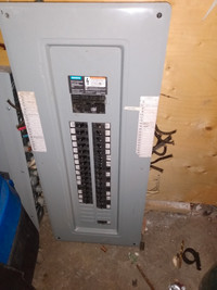 Electrical panels with Breakers