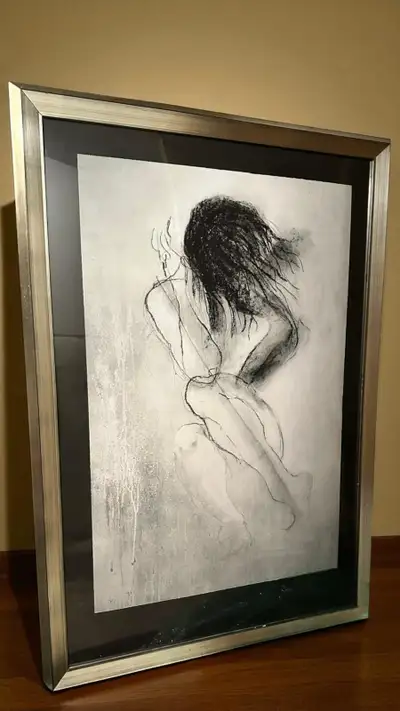 V. Klausner "Bourbon Throw" Limited Edition 123 Paid Selling a framed Art by V. Klausner, titled "Bo...