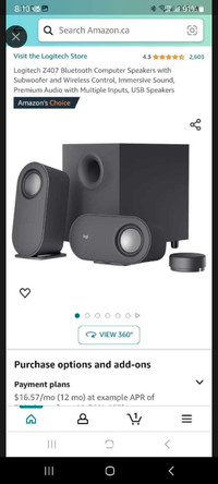 Logitech z407 Bluetooth computer speakers