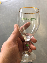 Vintage Gold Rimmed Irish Coffee Glasses Set of 8