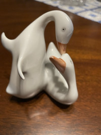 Vintage Hollohaza Geese Figurine