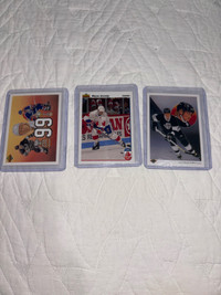 LOT OF 3 Wayne Gretzky hockey cards