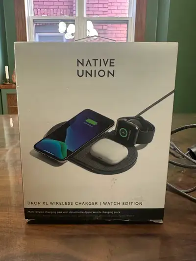Native Union Drop Xl wireless charging station for Apple iPhone,, View more