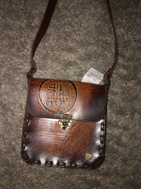 Vintage New Handcrafted Crossbody Bag Brown/firm price 