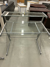 3 piece glass drafting table
