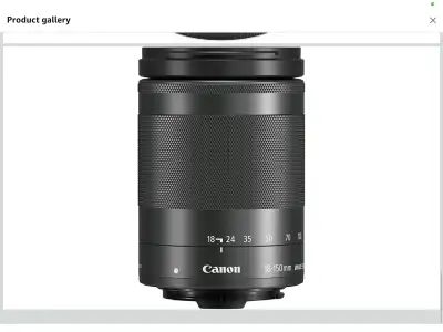Canon EF-M 18-150mm Lens, View more